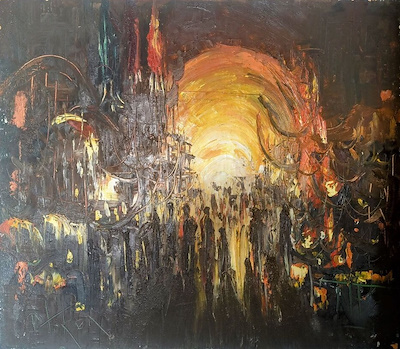 Pınar Toker imzalı tablo — Yağlı Boya, 80×70 cm, 4.000 TL müzayede satışı
