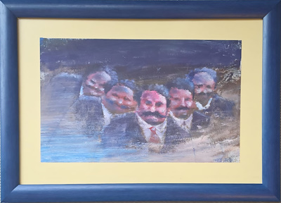 Emre Ulaş imzalı tablo — Pastel Boya, 15.5×25 cm, 1.000 TL müzayede satışı