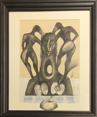 Parya Ghaderi imzalı tablo — Yağlı Boya, 49×40 cm, 14.000 TL müzayede satışı