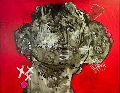 Çağlar Uzun imzalı tablo — Yağlı Boya, 150×120 cm, 70.000 TL müzayede satışı