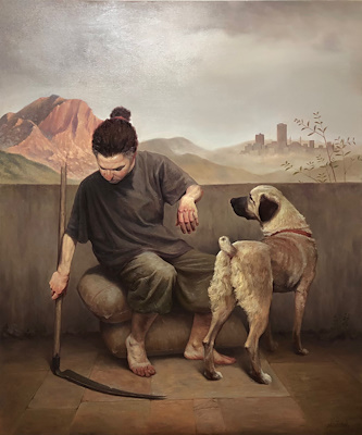 Murat Turan imzalı tablo — Yağlı Boya, 120×100 cm, 75.000 TL müzayede satışı