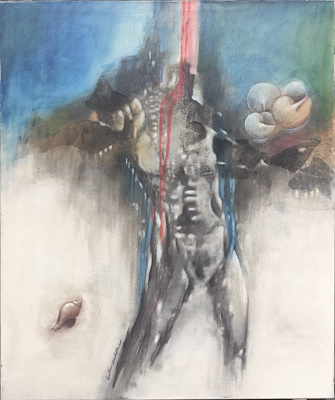 İbrahim Mısırlıoğlu imzalı tablo — Yağlı Boya, 120×100 cm, 10.000 TL müzayede satışı