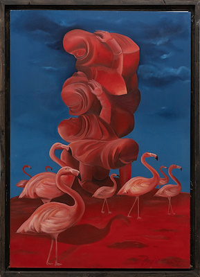 Betül Dura imzalı tablo — Yağlı Boya, 100×70 cm, 35.000 TL müzayede satışı