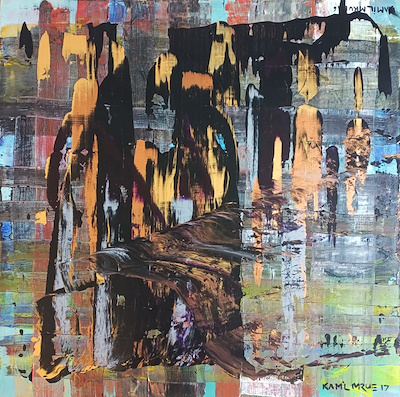 Kamil Mrue imzalı tablo — Yağlı Boya, 100×100 cm, 4.000 TL müzayede satışı