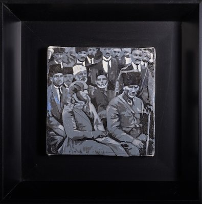 Salim Başyiğit imzalı tablo — Yağlı Boya, 15×15 cm, 7.000 TL müzayede satışı