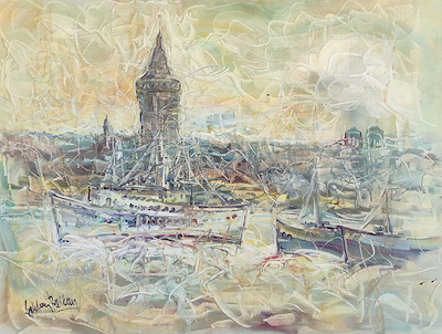Şahlan Balkan imzalı tablo — Yağlı Boya, 80×100 cm, 10.000 TL müzayede satışı