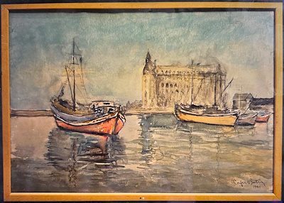 Cafer Bater imzalı tablo — Sulu Boya, 50×70 cm, 10.000 TL müzayede satışı