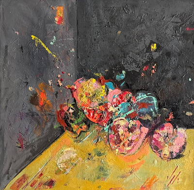 Parya Ghaderi imzalı tablo — Yağlı Boya, 50×50 cm, 8.000 TL müzayede satışı