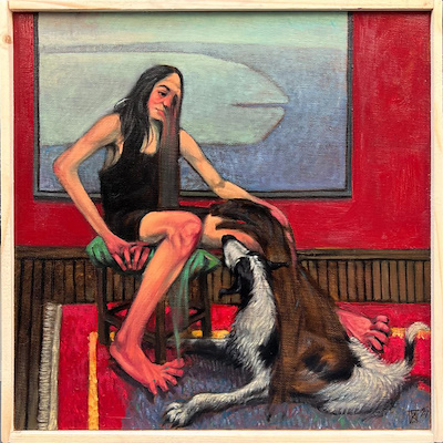 Hüseyin Kartal imzalı tablo — Yağlı Boya, 40×40 cm, 15.000 TL müzayede satışı