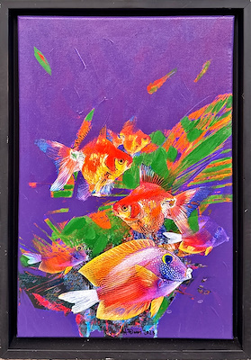 Hüseyin Elmas imzalı tablo — Minyatür, 50×35 cm, 7.000 TL müzayede satışı