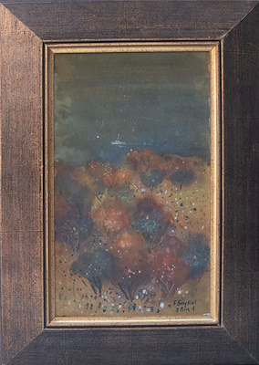 Fahrettin Baykal imzalı tablo — Yağlı Boya, 40×24 cm, 27.500 TL müzayede satışı