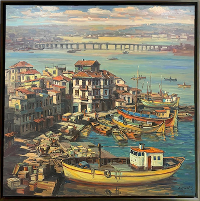 Ziyad Sultanov imzalı tablo — Yağlı Boya, 120×120 cm, 110.000 TL müzayede satışı