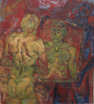 Kerim Tıp imzalı tablo — Yağlı Boya, 110×100 cm, 45.000 TL müzayede satışı