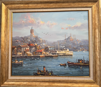 İrfan Çiftçi imzalı tablo — Yağlıboya, 60×50 cm, 7.500 TL müzayede satışı