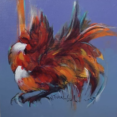 Necati Seydi Ferahoğlu imzalı tablo — Yağlıboya, 25×25 cm, 6.000 TL müzayede satışı