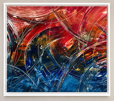 Onur Çakır imzalı tablo — Yağlıboya, 90×105 cm, 10.000 TL müzayede satışı