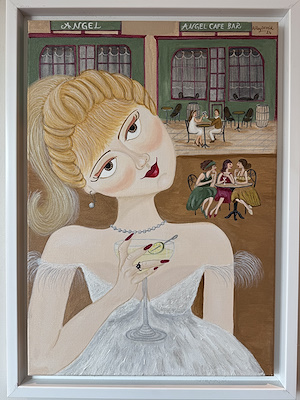 Nilay Demir imzalı tablo — Akrilik, 35×50 cm, 2.000 TL müzayede satışı
