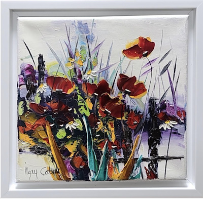 İlkay Çabuk imzalı tablo — Yağlıboya, 30×30 cm, 2.500 TL müzayede satışı