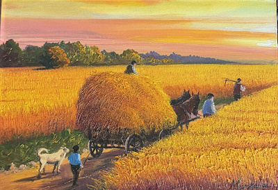 Murat Halıcı imzalı tablo — Yağlıboya, 50×35 cm, 10.000 TL müzayede satışı