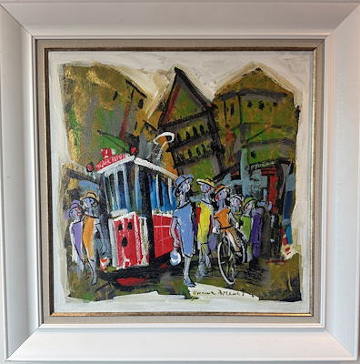 Yavuz Bozkurt imzalı tablo — Yağlıboya, 60×60 cm, 12.000 TL müzayede satışı