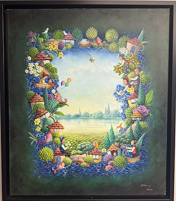 Hale Nurol imzalı tablo — Yağlıboya, 60×70 cm, 37.500 TL müzayede satışı