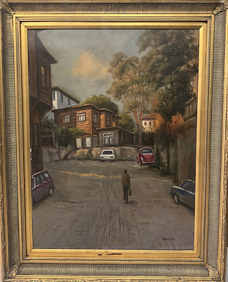 Faruk Öz imzalı tablo — Yağlıboya, 60×80 cm, 20.000 TL müzayede satışı