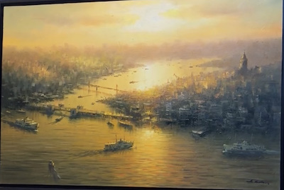 Bülent Kılıç imzalı tablo — Yağlıboya, 80×120 cm, 35.000 TL müzayede satışı