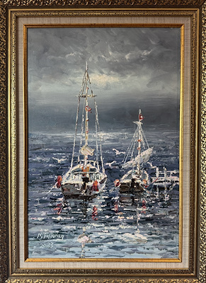 Nihat Taşkıran imzalı tablo — Yağlıboya, 40×60 cm, 4.500 TL müzayede satışı