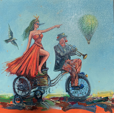 Mahşid Muçhani imzalı tablo — Yağlıboya, 40×40 cm, 11.000 TL müzayede satışı