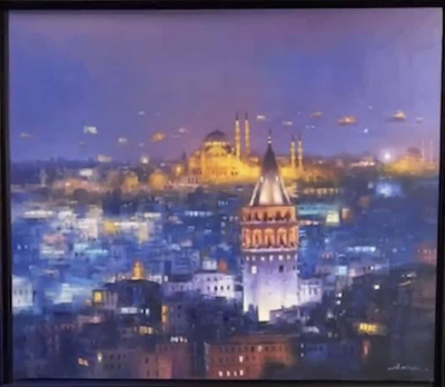 Bülent Kılıç imzalı tablo — Yağlıboya, 100×85 cm, 35.000 TL müzayede satışı