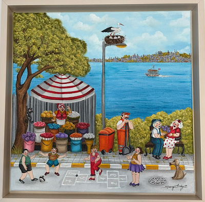 Şenay Arduç imzalı tablo — Yağlıboya, 40×40 cm, 9.500 TL müzayede satışı