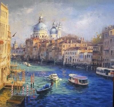 Bülent Kılıç imzalı tablo — Yağlıboya, 90×90 cm, 32.500 TL müzayede satışı