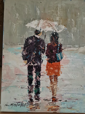 Akbar Maleki imzalı tablo — Yağlıboya, 30×40 cm, 2.000 TL müzayede satışı