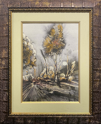 Aydın Baykara imzalı tablo — Sulu Boya, 30×22 cm, 3.000 TL müzayede satışı