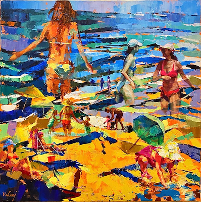 Ahat Vatani imzalı tablo — Yağlı Boya, 50×50 cm, 19.000 TL müzayede satışı