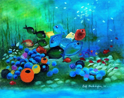 Zeki Küçükdoğan imzalı tablo — Yağlı Boya, 40×50 cm, 2.000 TL müzayede satışı