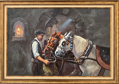 İrfan Çiftçi imzalı tablo — Yağlı Boya, 60×90 cm, 9.000 TL müzayede satışı