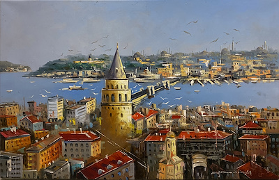 Mohammed Kazemi imzalı tablo — Yağlı Boya, 60×90 cm, 5.500 TL müzayede satışı