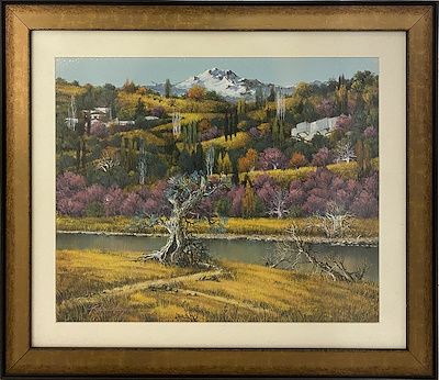 Vahap Demirbaş imzalı tablo — Sulu Boya, 40×50 cm, 45.000 TL müzayede satışı