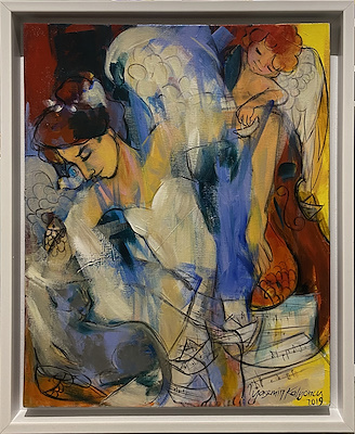 Yasemin Kalyoncu imzalı tablo — Yağlı Boya, 50×40 cm, 5.000 TL müzayede satışı