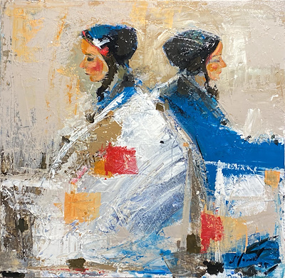 Servet Tosun imzalı tablo — Yağlı Boya, 50×50 cm, 5.000 TL müzayede satışı