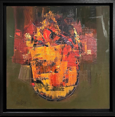Haluk Evitan imzalı tablo — Yağlı Boya, 50×50 cm, 27.500 TL müzayede satışı