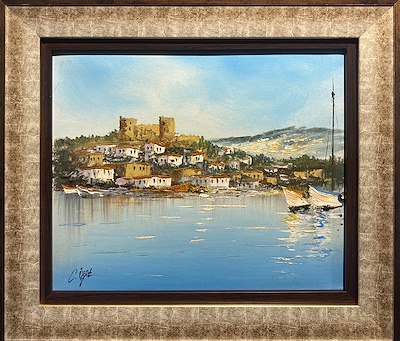 Cafer Öğüt imzalı tablo — Yağlı Boya, 25×30 cm, 1.800 TL müzayede satışı