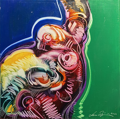 Murat Özcan imzalı tablo — Yağlı Boya, 45×45 cm, 5.500 TL müzayede satışı