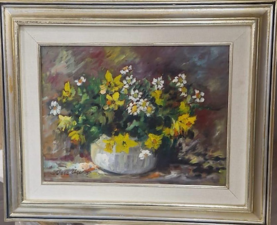 Neşe Üçer imzalı tablo — Yağlı Boya, 40×30 cm, 5.000 TL müzayede satışı