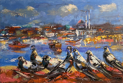 Atalay Köseoğlu imzalı tablo — Yağlı Boya, 60×90 cm, 7.000 TL müzayede satışı