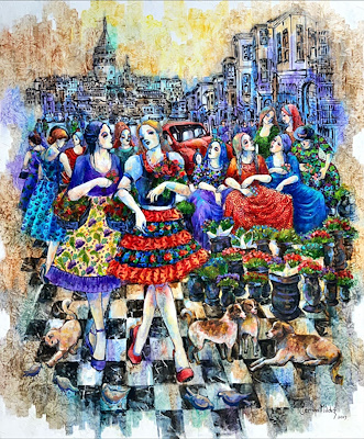 Derya Yıldız imzalı tablo — Yağlı Boya, 120×100 cm, 35.000 TL müzayede satışı
