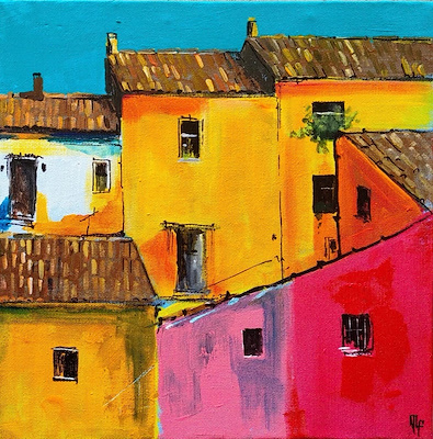 Alp Köklü imzalı tablo — Yağlı Boya, 30×30 cm, 2.250 TL müzayede satışı