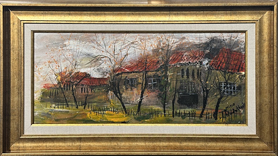 Nıno Nadashvılı imzalı tablo — Yağlı Boya, 19×44 cm, 4.750 TL müzayede satışı