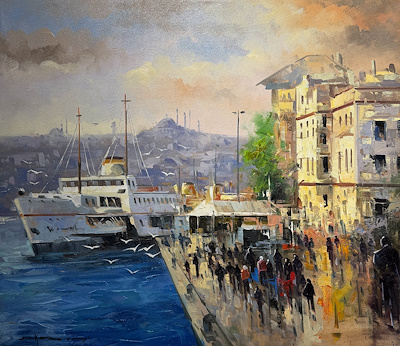 Mohammed Kazemi imzalı tablo — Yağlı Boya, 60×70 cm, 6.000 TL müzayede satışı